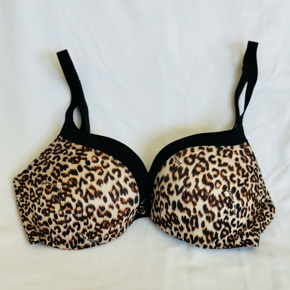 Victoria's Secret Animal Print Bra with Black Accents